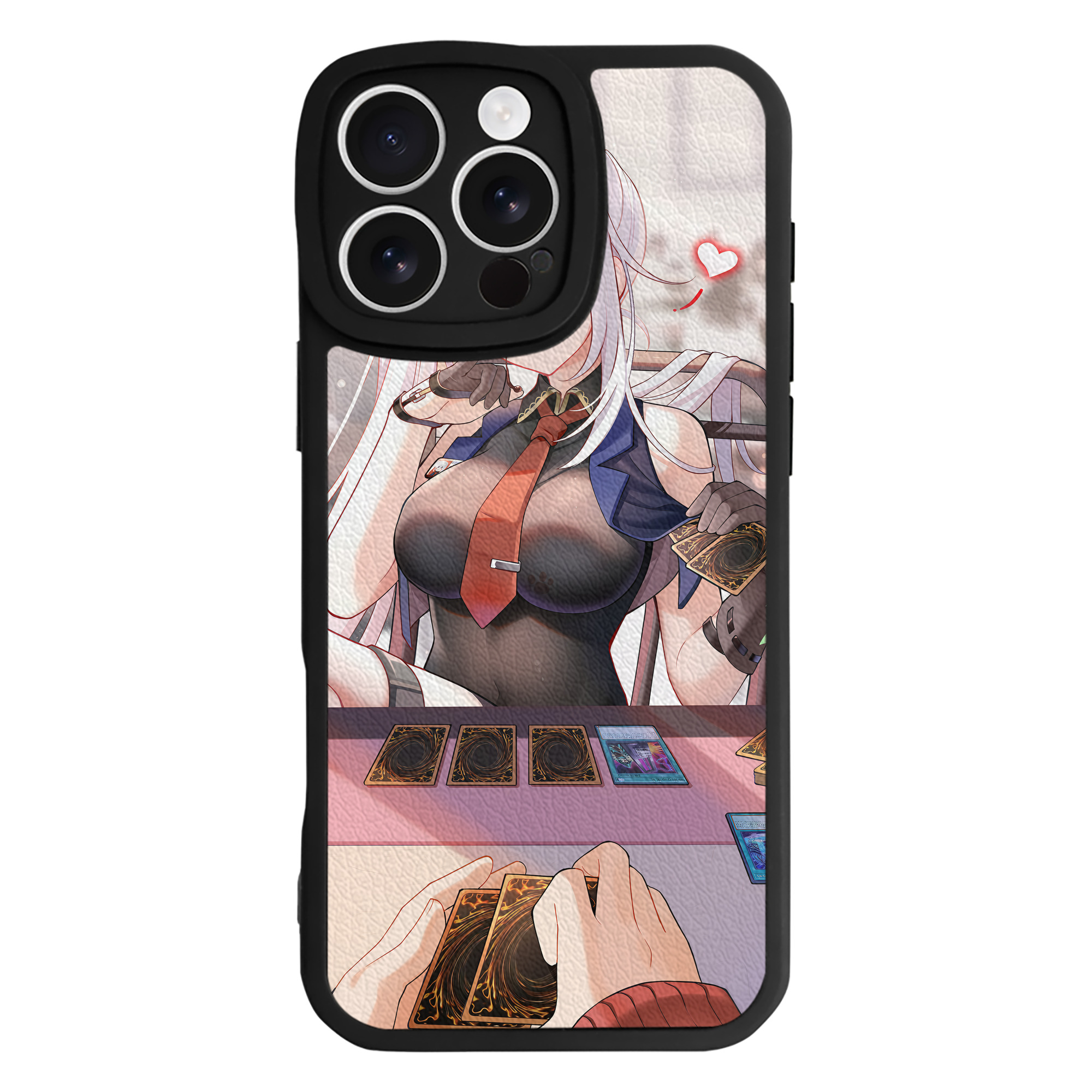 （画像用） 遊☆戯☆王 Yu-Gi-Oh! 【iPhone 16シリーズ対応】シリコンスマホケース（レザー調） 材質：シリコン